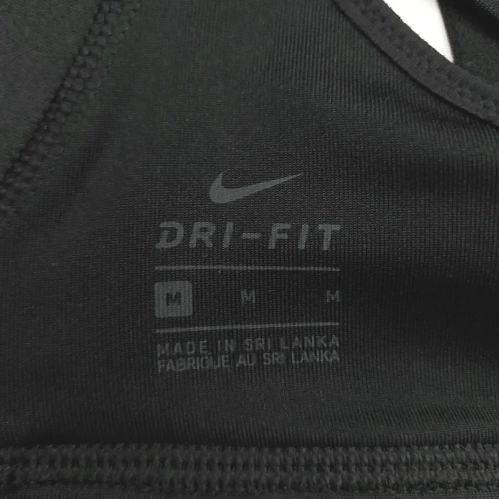 Nike Sports Bra Womens Medium Black Impact High-Support Compression Dri-FIT